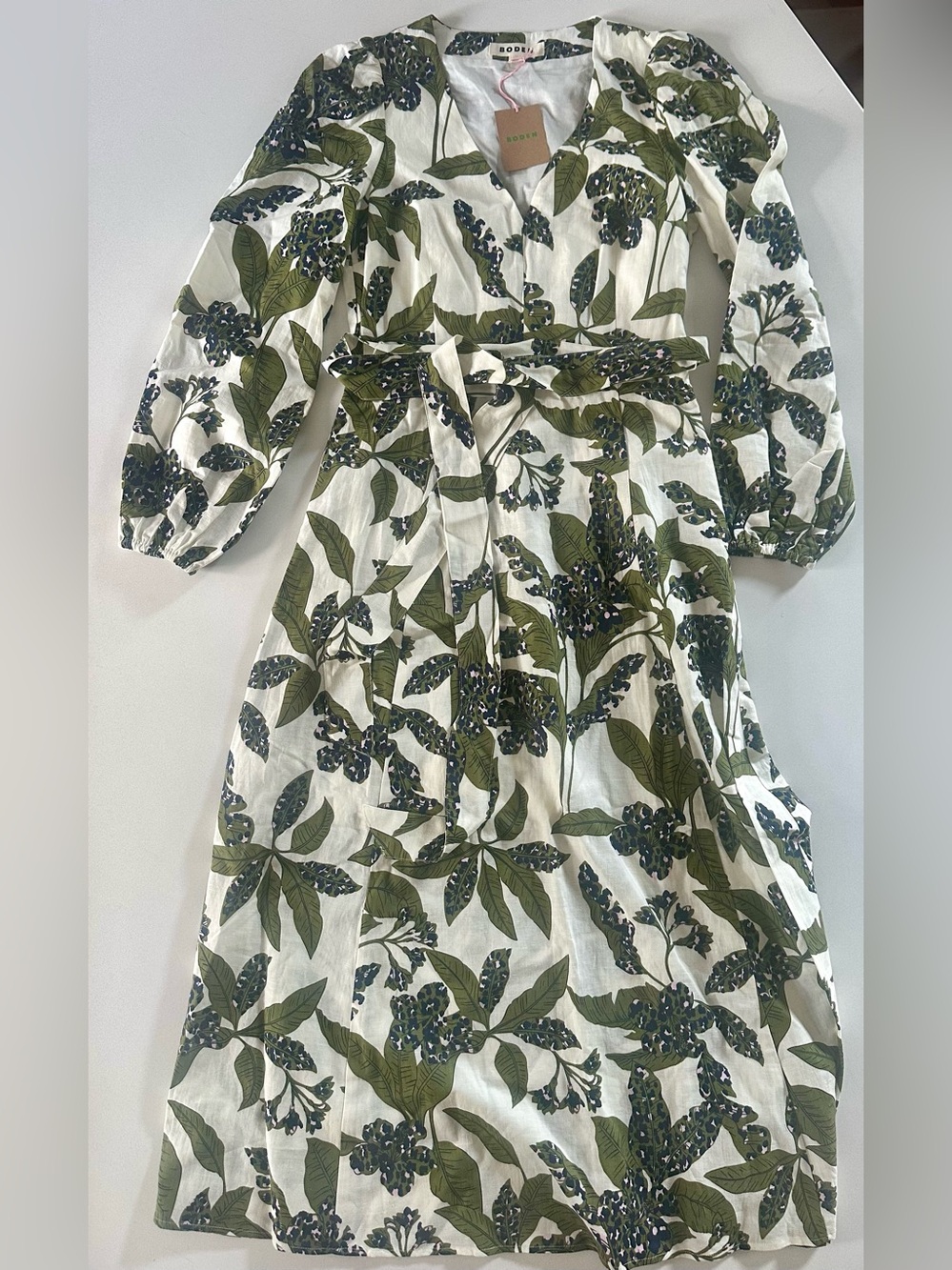 Boden Florence linen blend dress - Size 4 - New!